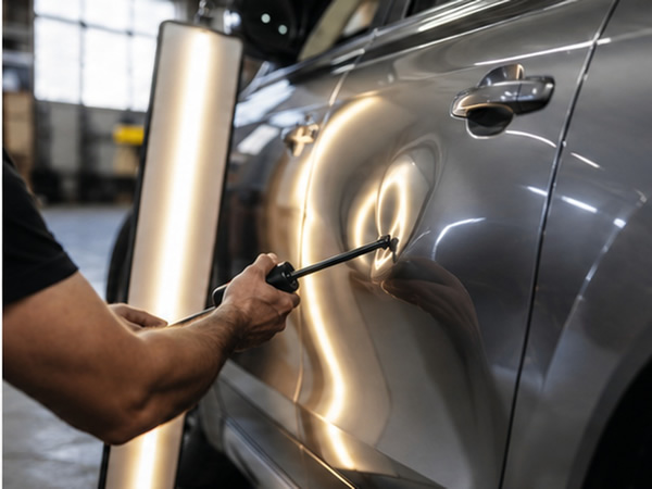 Paintless dent repair and hail damage repair in Iowa City, IA